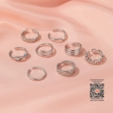 Кольцо для женщин для женщин с открытой полосой до кольца пальцев