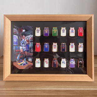 斯托克顿爵士队球衣徽章装裱实木相框装饰画照片墙创意球迷礼物男