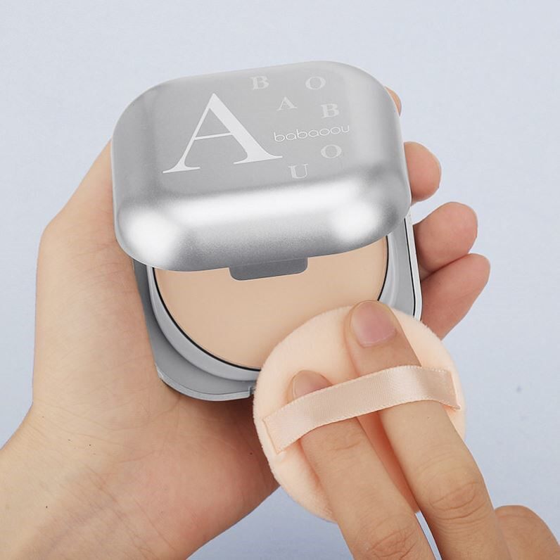 学生党定妆粉饼控油持久遮瑕防水汗不脱妆油皮干湿两用修容蜜粉女