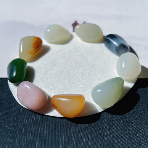 新疆和田玉原籽多宝手串