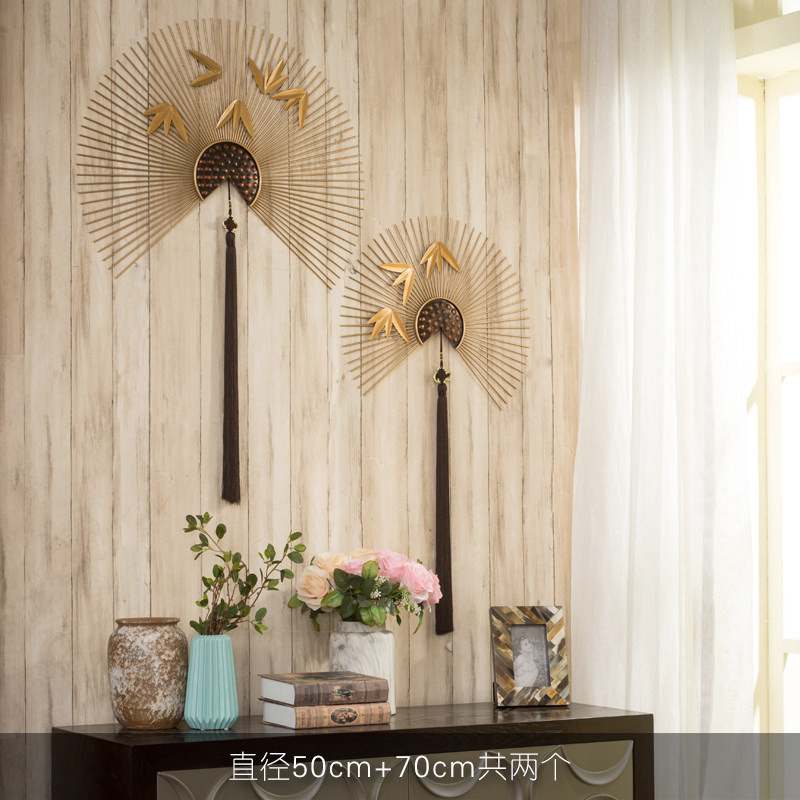 意铁艺墙饰壁挂扇子装饰品客厅餐厅墙面装饰新中式挂件墙壁挂饰创在类目 家居饰品, 壁饰中 - 来自Buy2taobao.com提供专业的淘宝代购服务