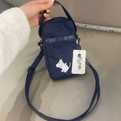 Японская сумка на одно плечо, мультяшная синяя сумка через плечо