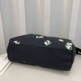 Брендовая вместительная и большая сумка через плечо, с вышивкой