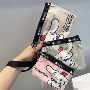 新品收纳包三件套可拆分手拎手机包可爱狗狗零钱包3455多用女包