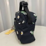 Брендовая вместительная и большая сумка через плечо, с вышивкой