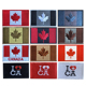 加拿大旗刺绣魔术贴章Canadian patch枫叶徽章军迷背心贴自粘徽章