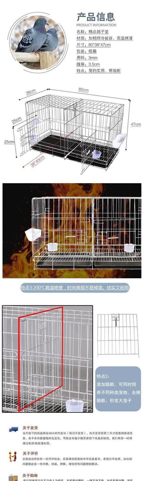 Lồng chim bồ câu lồng cung cấp thiết bị táo bạo phân vùng lớn thỏ lồng gà nhà nuôi chim bồ câu lồng - Chim & Chăm sóc chim Supplies lồng chim đẹp
