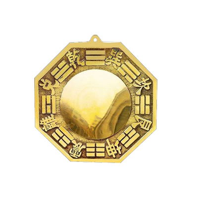 黄铜八卦镜师傅指导挂放
