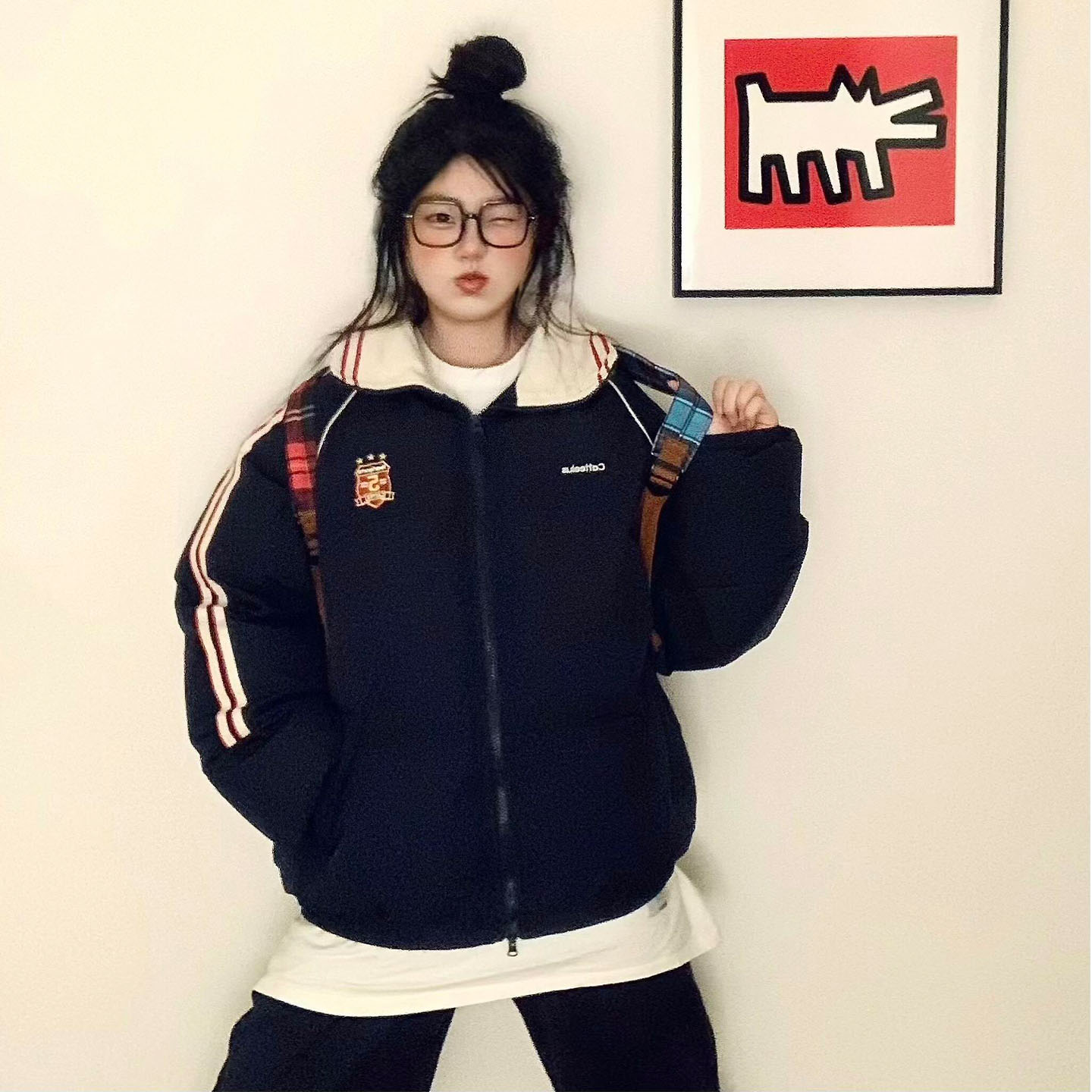 气质学生短款羽绒棉袄女冬面包服