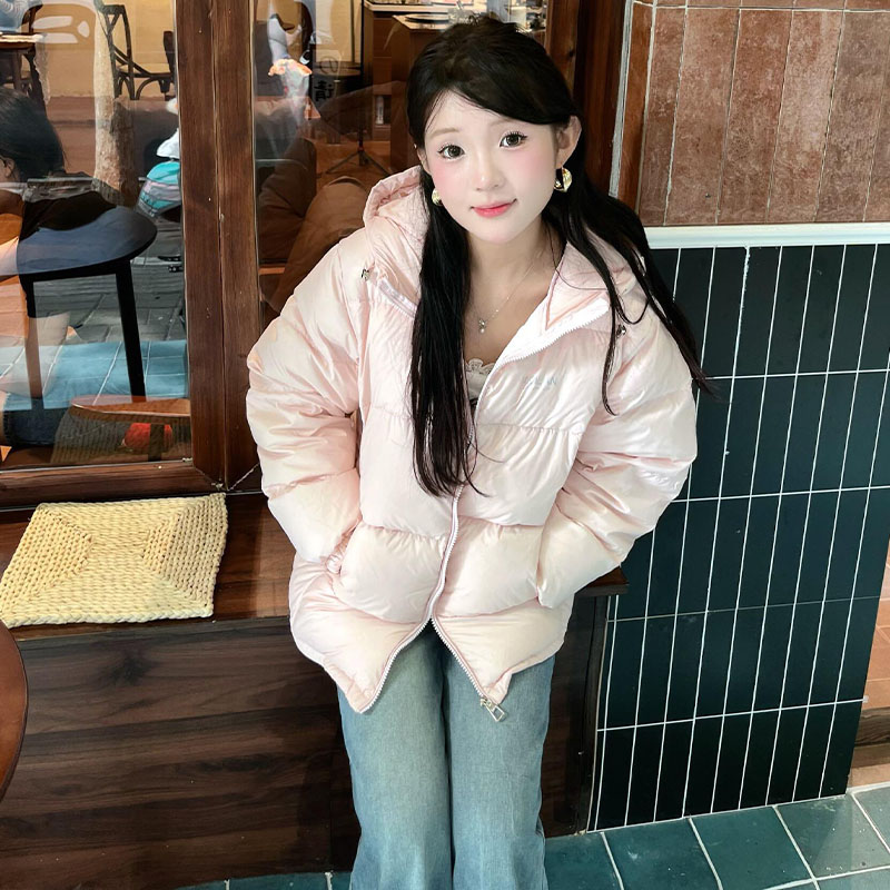 韩国高级感连帽羽绒棉袄女冬外套