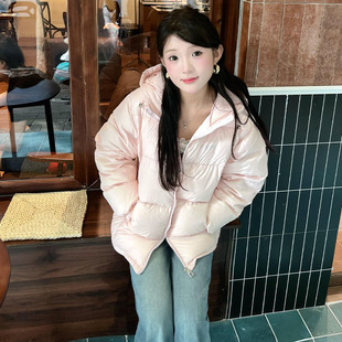 韩国高级感连帽羽绒棉袄女冬2025巨好看超火小个子保暖面包服外套