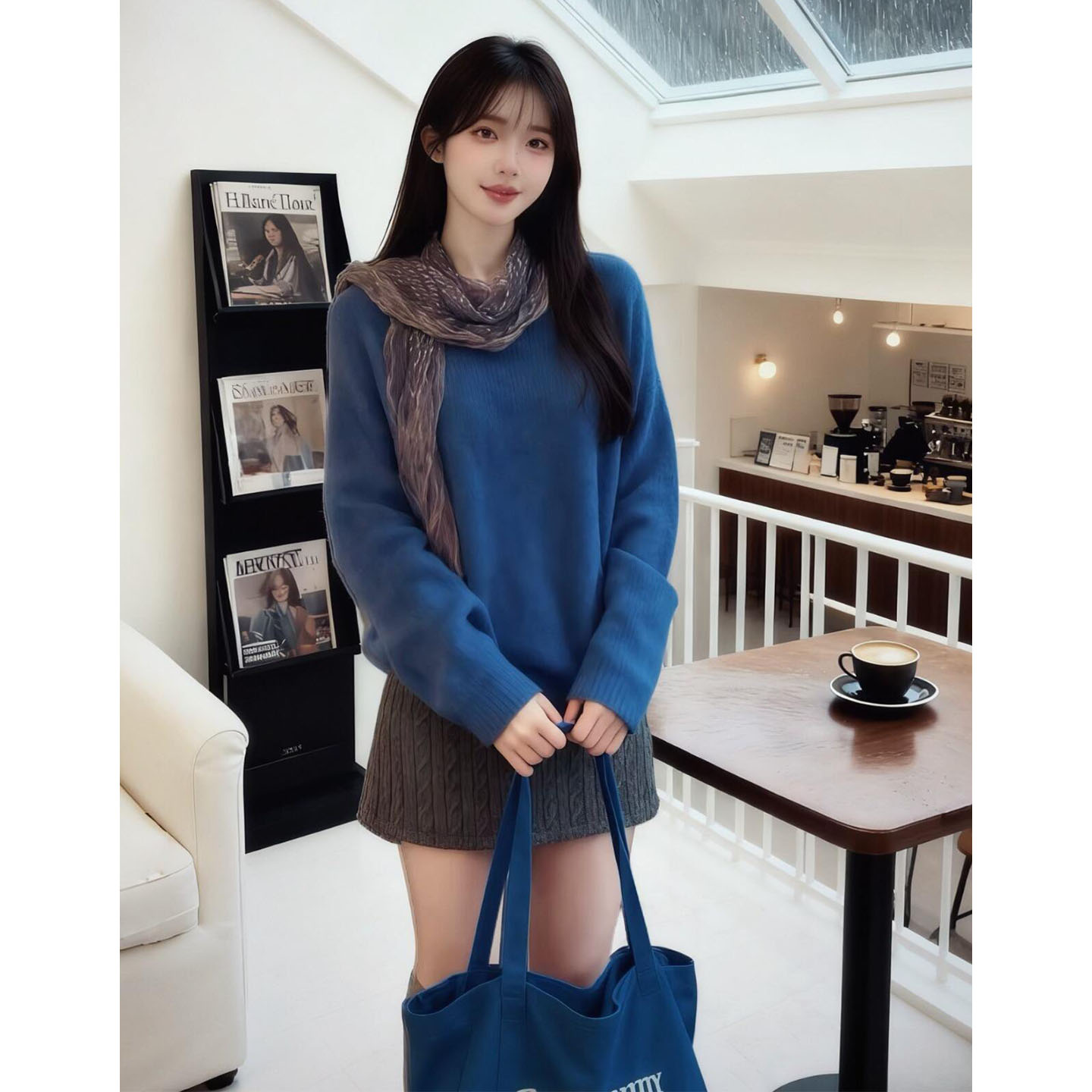 秋冬巨好看的慵懒穿搭时尚套装女