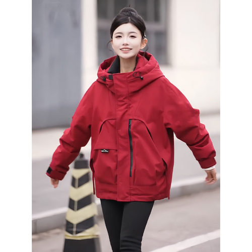 2025冬季今年流行工装羽绒棉服女