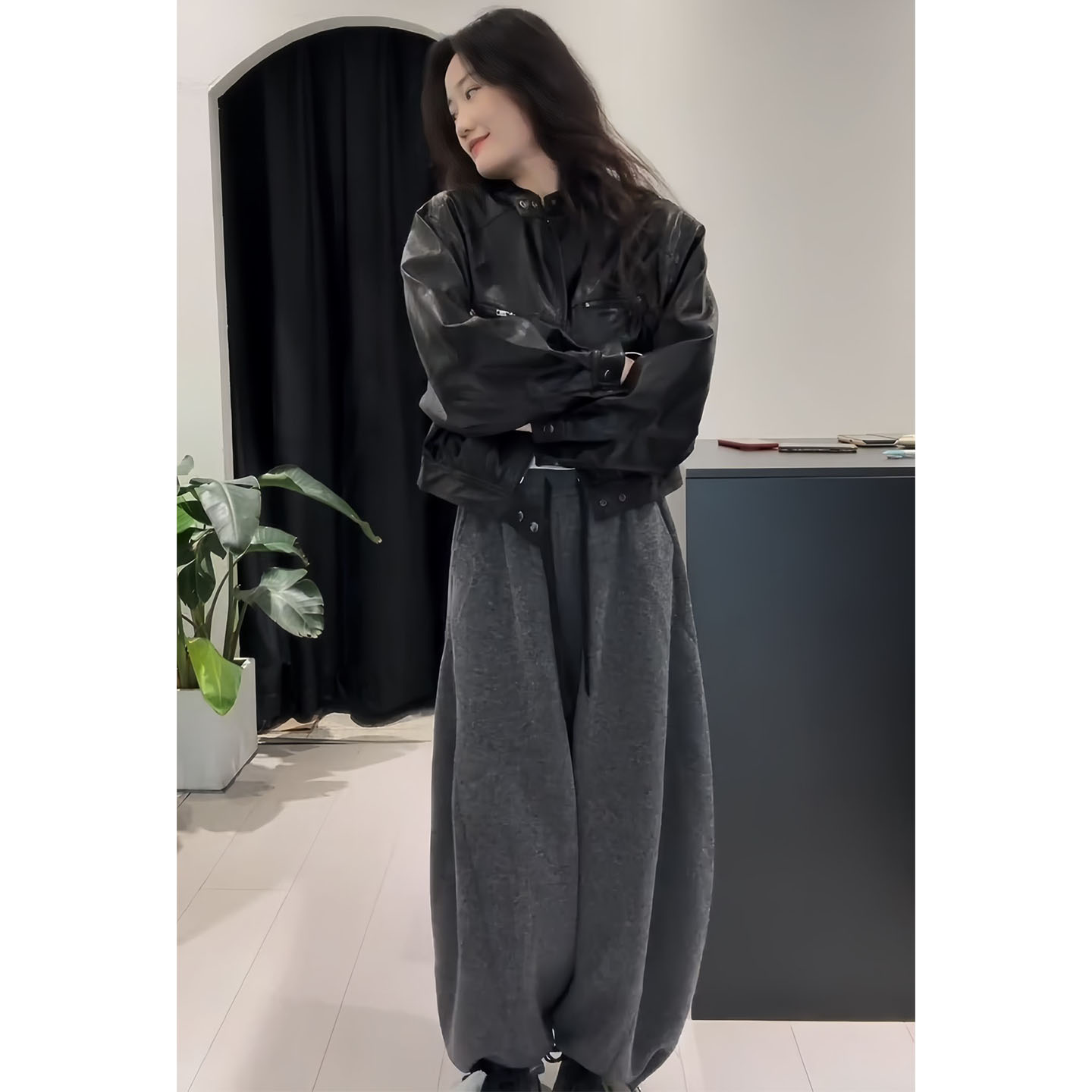 秋冬韩系网红炸街时尚两件套装女