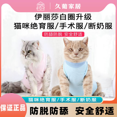 猫咪绝育手术服防舔透气断奶