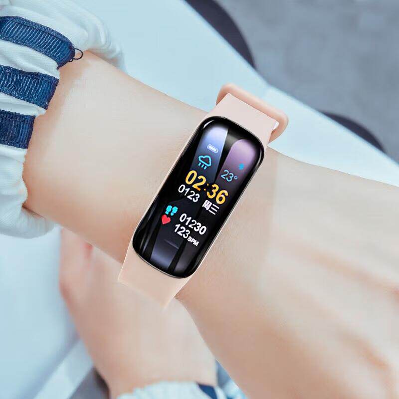 여성용 새 시계 스마트 팔찌 여성용 컬러 스크린 혈압 팔찌 심박수 여성용 스포츠 단계 계산 다기능