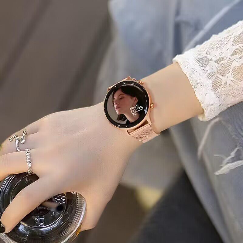 一讯牵智能运动手表血压心率Watch女士气质蓝牙电话情侣多功能手表