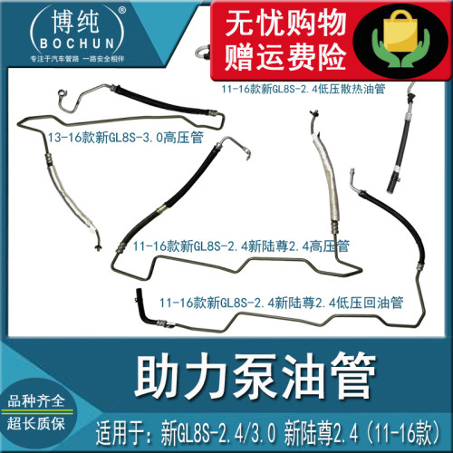 博纯新陆尊GL8S方向机助力泵油管