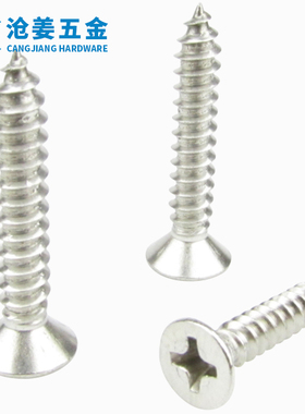 【304】GB846/DIN7982不锈钢十字沉头自攻钉 2.9/3.5/3.9/4.2/4.8