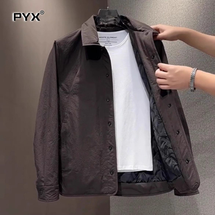 高端通勤保暖棉服男外套男士2025新款秋冬季加厚行政夹克上衣男款