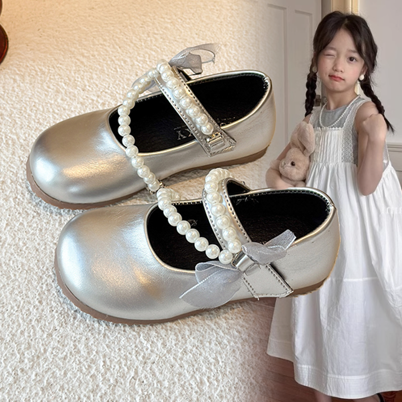 女童魔术贴设计珍珠蝴蝶结女宝宝皮鞋2026春秋新款复古法式公主鞋,童鞋/婴儿鞋/亲子鞋,皮鞋,淘宝优惠券,粉丝福利购,淘宝优惠卷