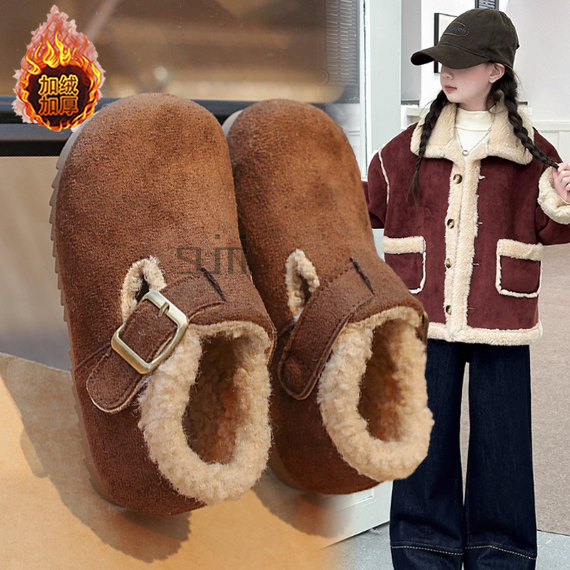 女童勃肯鞋2026冬季新款儿童加绒豆豆鞋中大童女孩休闲鞋宝宝棉鞋,童鞋/婴儿鞋/亲子鞋,棉鞋,淘宝优惠券,粉丝福利购,淘宝优惠卷