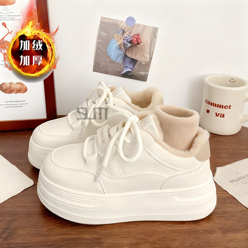 女童二棉鞋2025新款秋冬加绒厚底