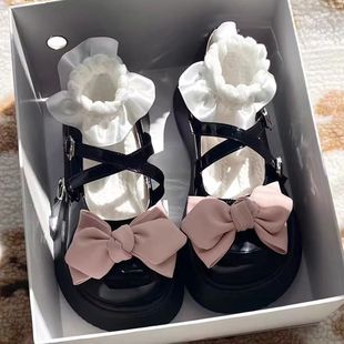 儿童小皮鞋春季2026新款jk公主鞋英伦风女童鞋中大童蝴蝶结配裙子