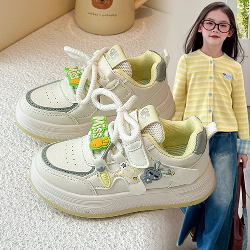 女童鞋子2026春季新款儿童运动小白鞋皮面透气女孩轻便休闲板鞋潮,童鞋/婴儿鞋/亲子鞋,运动鞋,淘宝优惠券,粉丝福利购,淘宝优惠卷