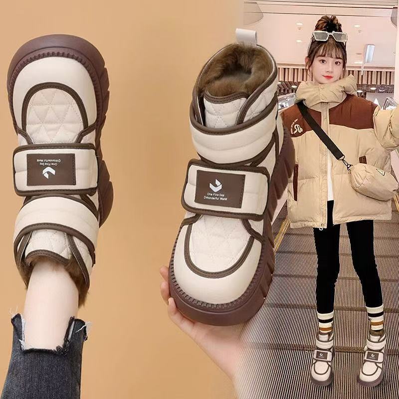 女童雪地靴冬2025新款学生甜美风