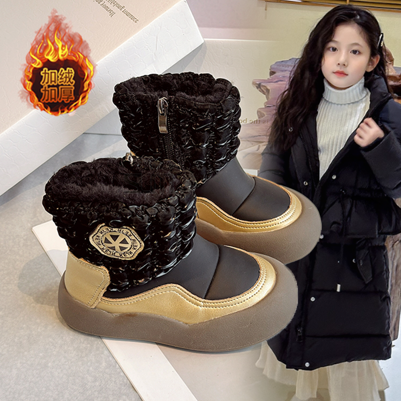 防滑保暖棉靴2025冬季新款洋气