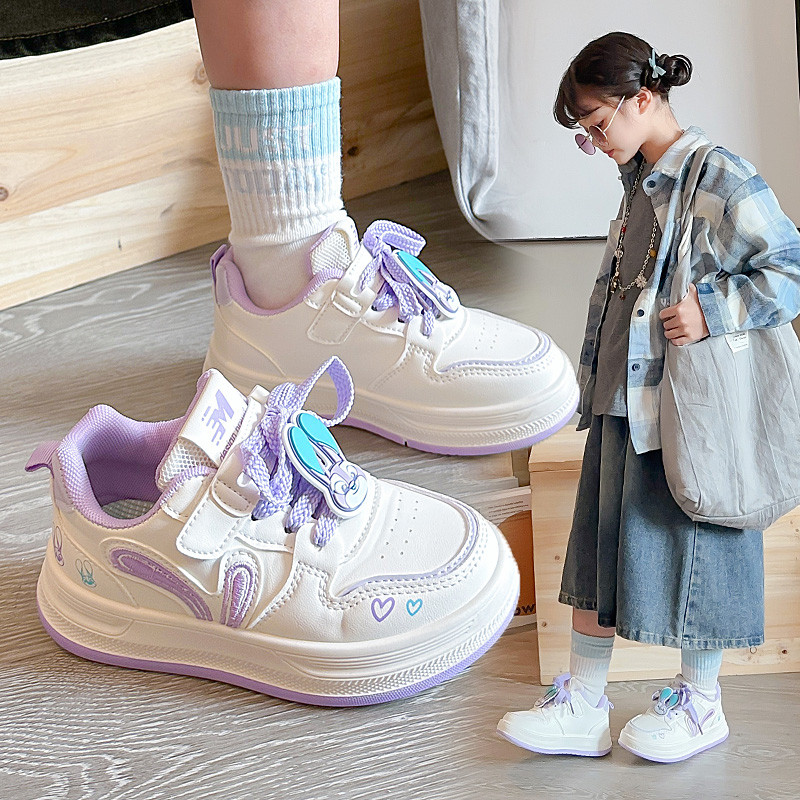 2025新款女童秋冬软底小白鞋