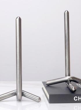 简约轻奢金属书立书挡摆件样板房售楼处客厅书房书桌杂志架装饰品