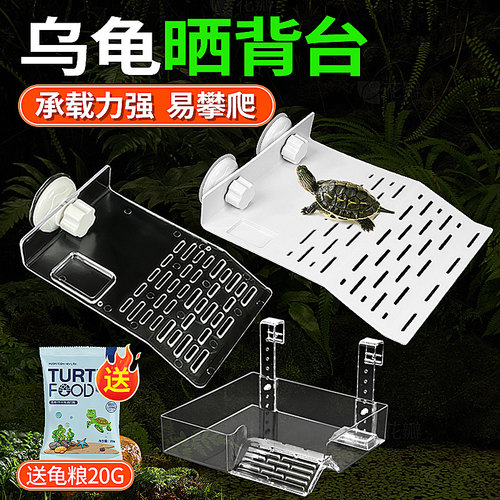 乌龟晒台爬台乌龟透明休息平台