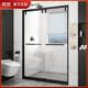 整体浴室淋浴房玻璃门一字型家用卫生间干湿分离隔断推拉移门 新款
