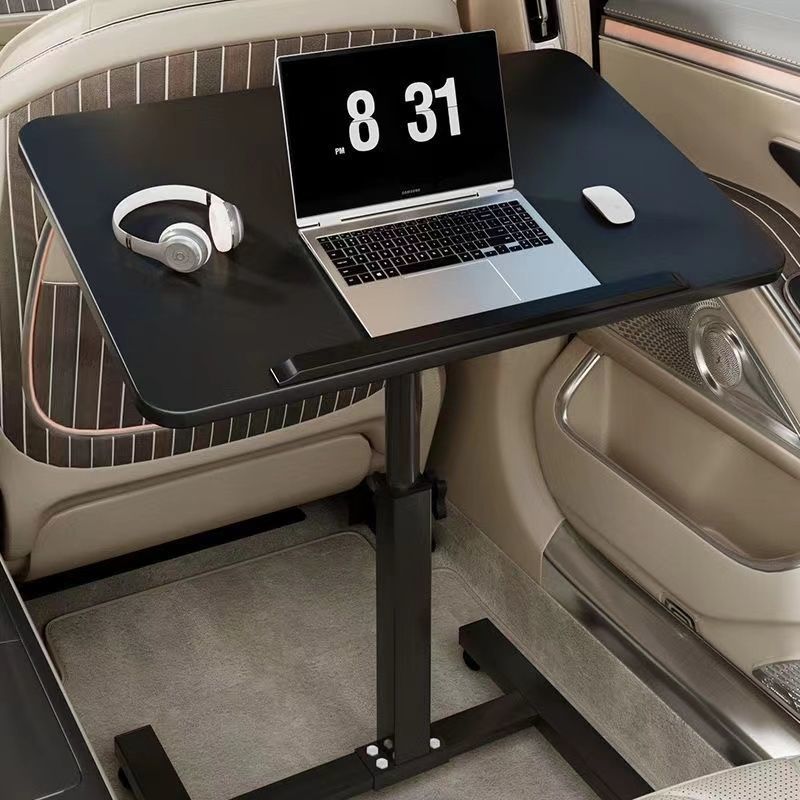 家用折叠餐桌副驾驶车载桌子升降旋转桌板学习桌落地置物架子