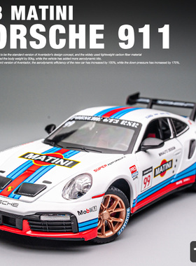 911GT3赛车合金模型q车跑车赛道版儿童玩具车1:24摆件仿真汽车模