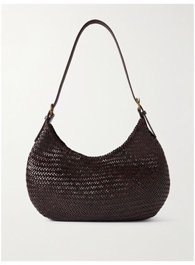 DRAGON DIFFUSION Luna Mezza 编织皮革肩包女腋下包包包送女友