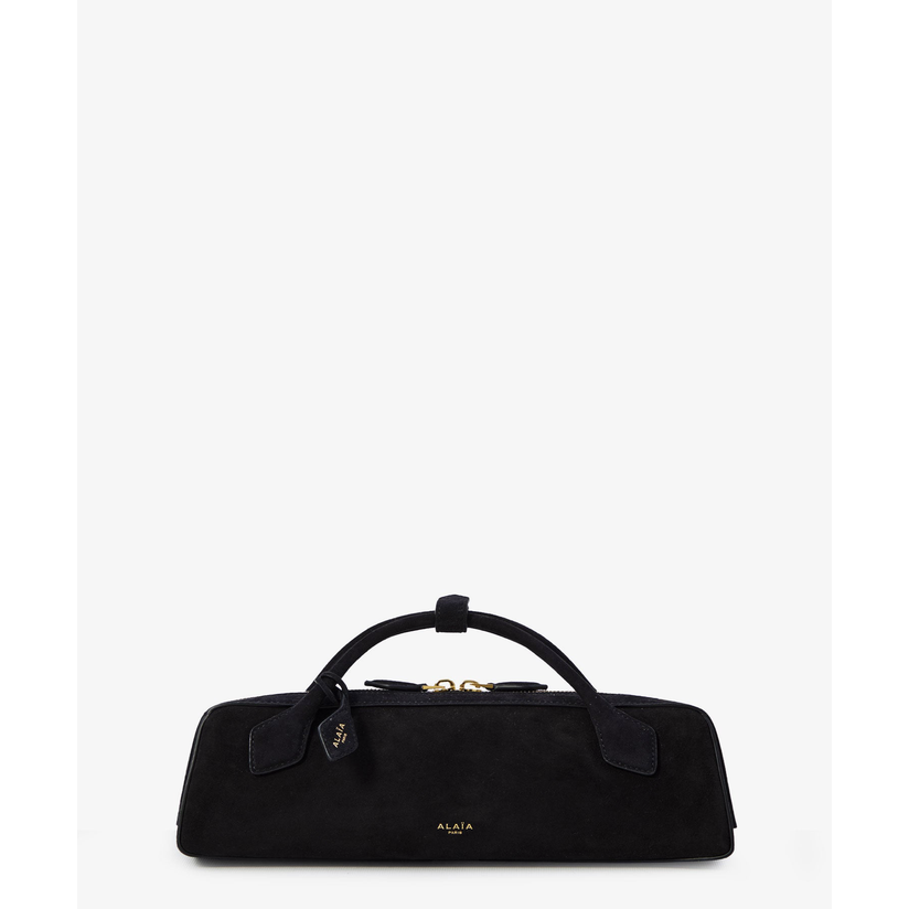 Alaïa Le Teckel 小号绒面革肩包女