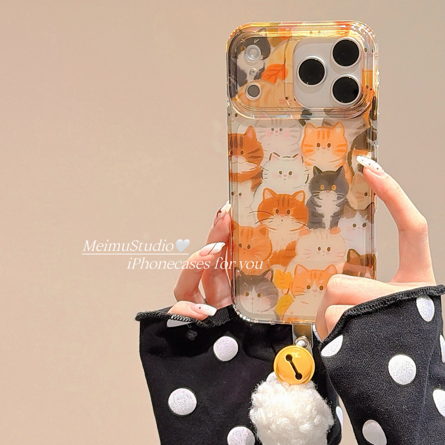 ins可爱卡通猫咪适用苹果手机壳