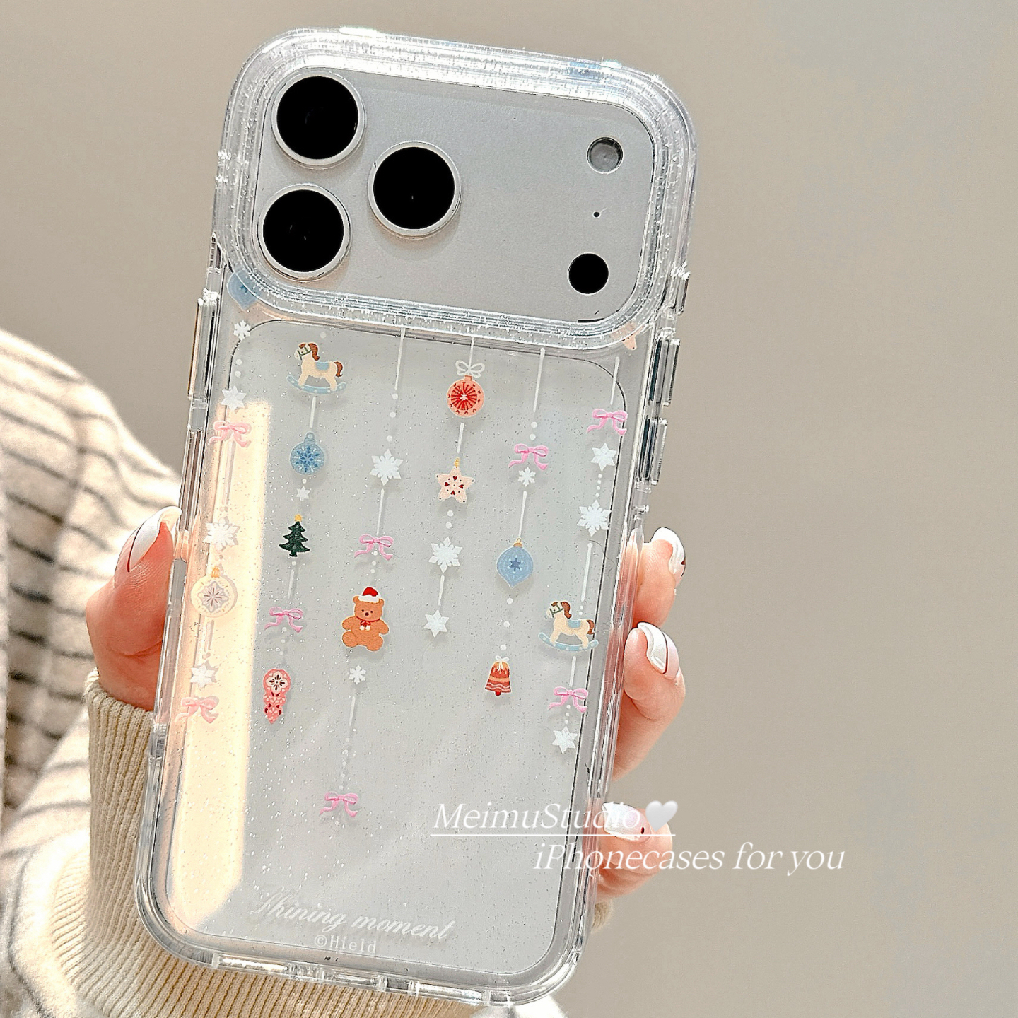 韩风ins木马小熊适用苹果手机壳