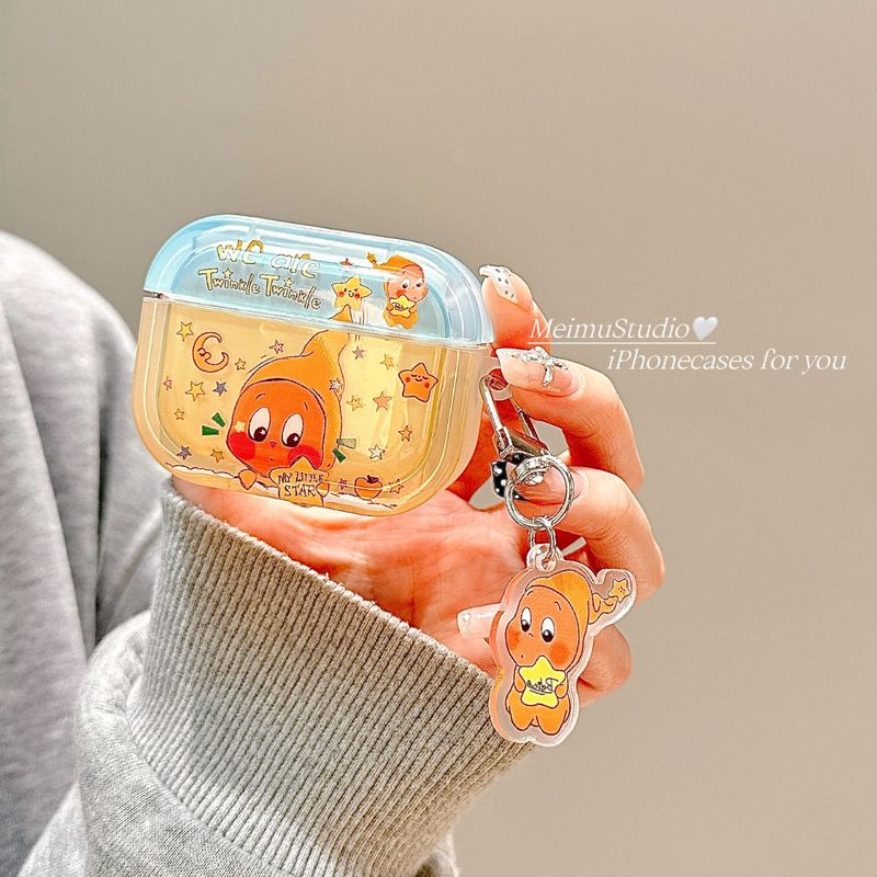 网红超火星星人适用苹果耳机壳