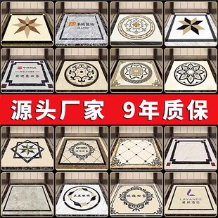 电梯轿厢专用地板地垫PVC地胶垫定制图案仿大理石纹耐磨防水防火