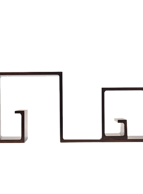 实木紫光檀新中式风装修会所底座