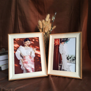 婚纱照相框摆台来图定制洗照片做成相框创意摆件7寸相框九宫格框
