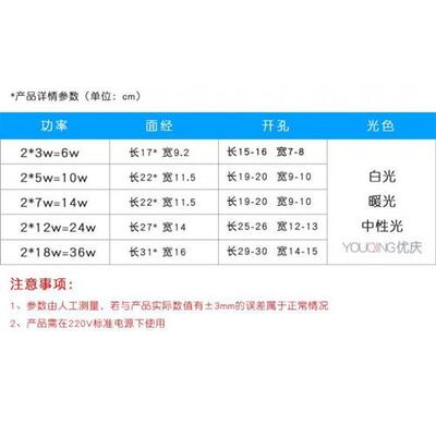 LED双筒双头射灯格栅斗胆灯嵌入式天花灯孔灯家用客厅筒灯 长方形