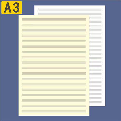 a3五线谱总谱纸双面24行18作曲分谱乐队专用加厚空白活页纸手抄