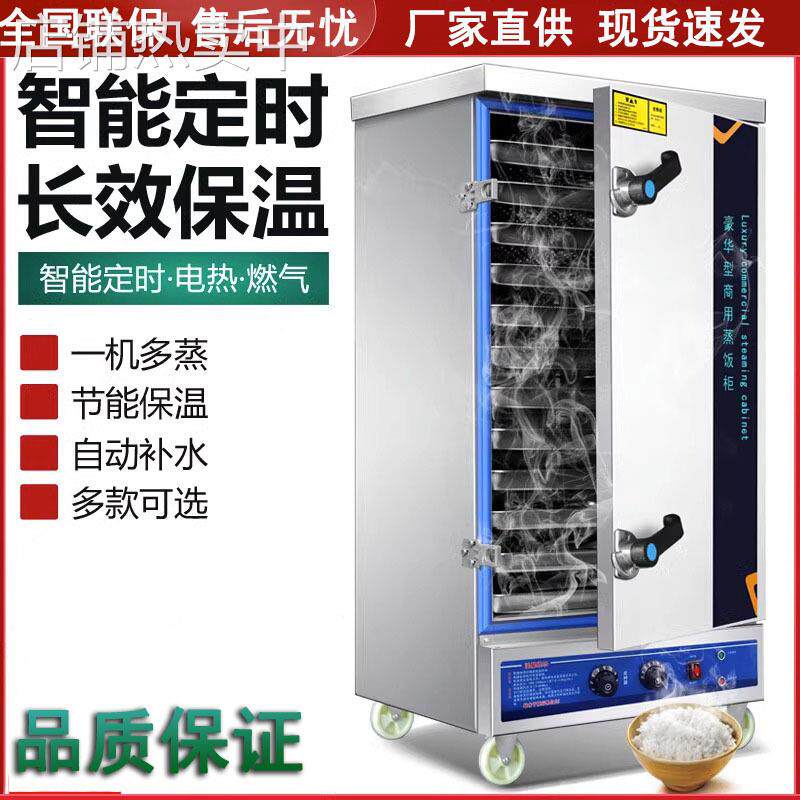 蒸饭柜 定时智能蒸饭机米饭馒头绿豆糕食堂燃气蒸饭车电蒸箱商用