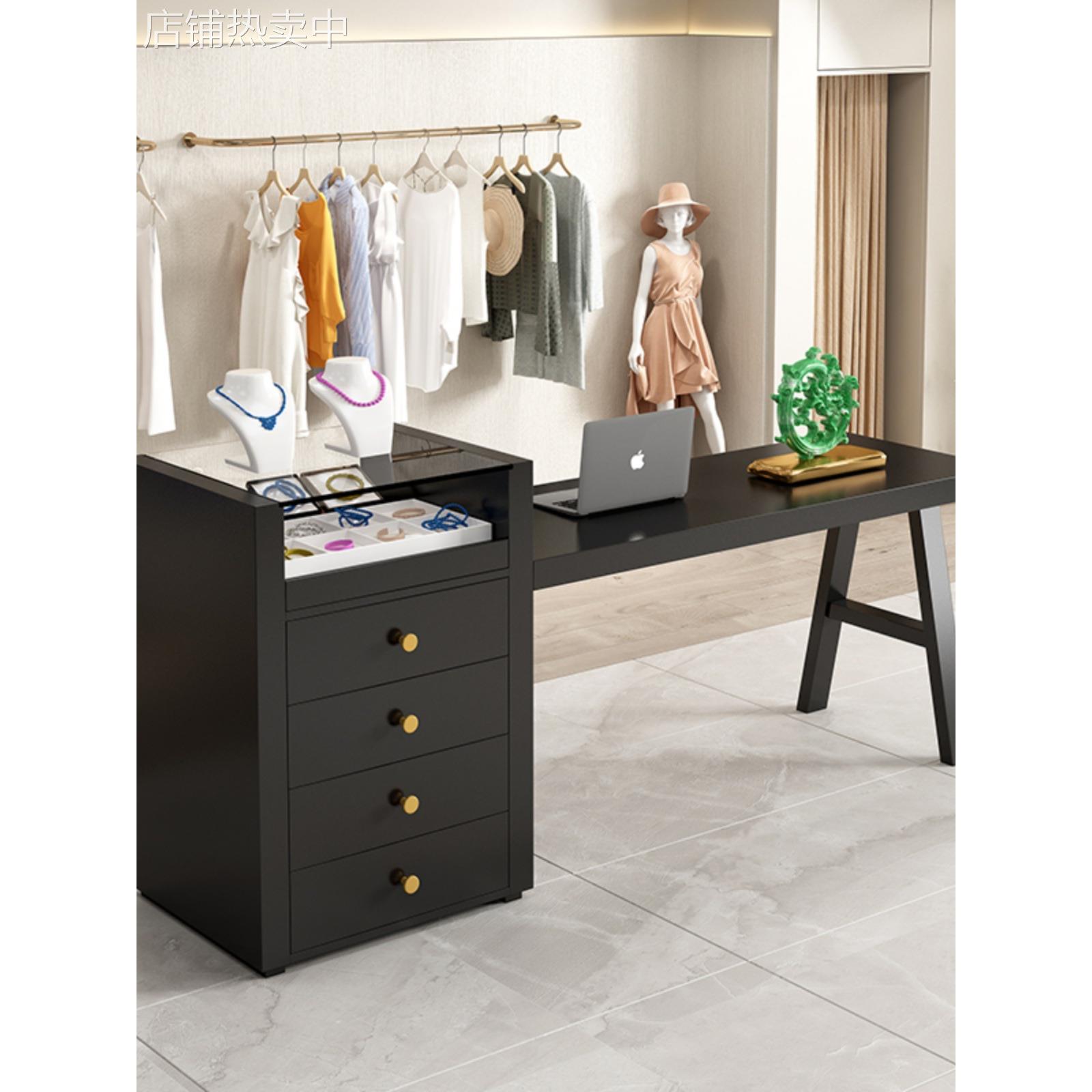 服装店中岛台展示桌储物柜烤漆装饰品柜摆件展台陈列展示台中岛桌