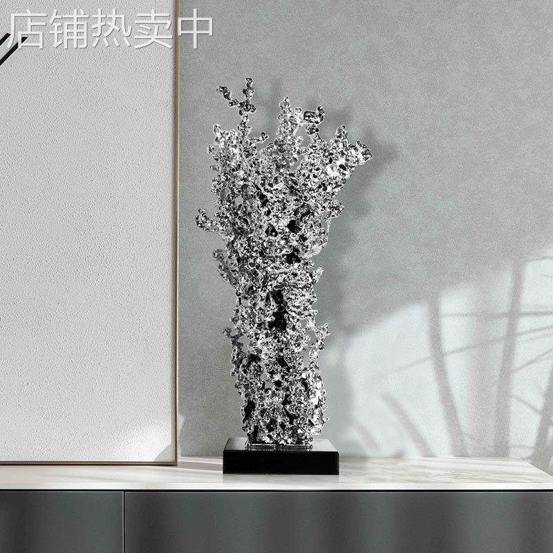 现代简约轻奢金银树艺术摆件招财客厅玄关电视柜家居装饰品工艺品,家居饰品,装饰摆件,淘宝优惠券,粉丝福利购,淘宝优惠卷